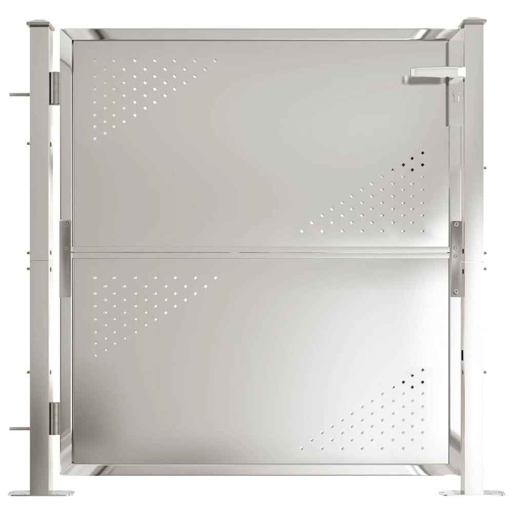 vidaXL Garden Gate 100x100 cm Stainless Steel