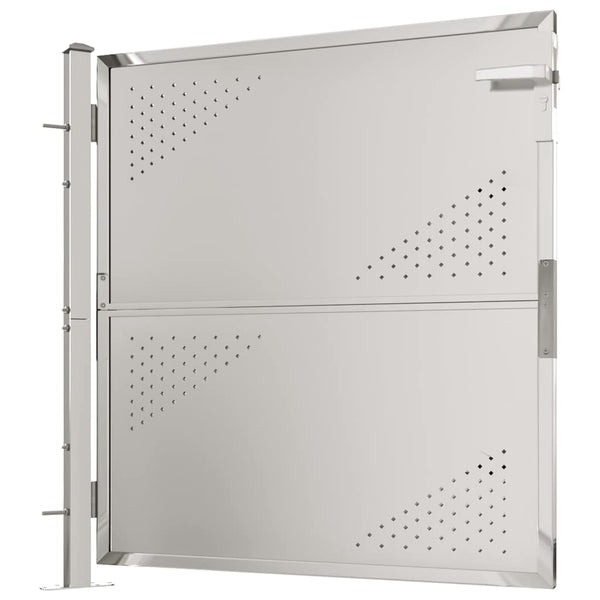 vidaXL Garden Gate 100x100 cm Stainless Steel