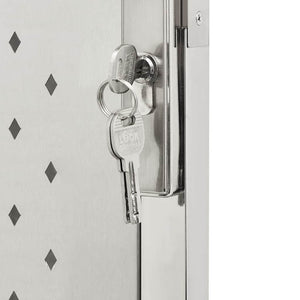 vidaXL Garden Gate 100x100 cm Stainless Steel