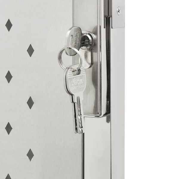 vidaXL Garden Gate 100x100 cm Stainless Steel