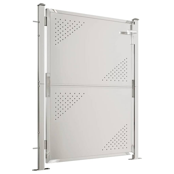 vidaXL Garden Gate 100x120 cm Stainless Steel