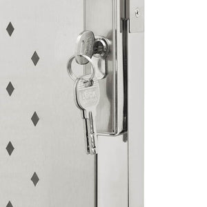 vidaXL Garden Gate 100x120 cm Stainless Steel