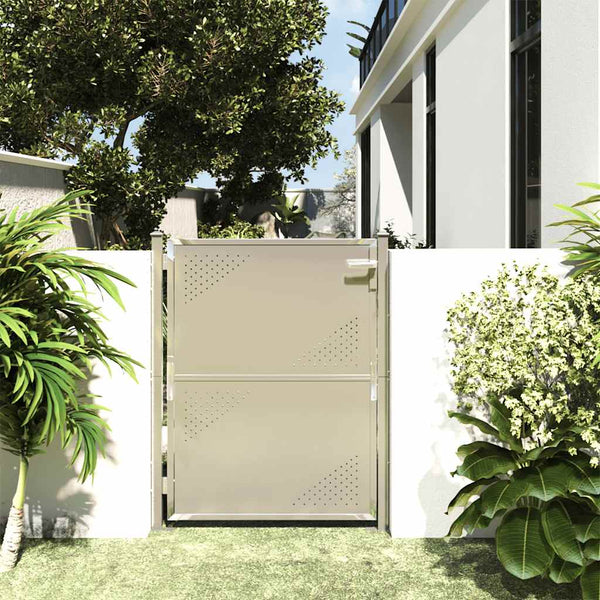 vidaXL Garden Gate 100x120 cm Stainless Steel