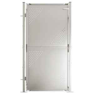 vidaXL Garden Gate 100 x 175 cm Stainless Steel