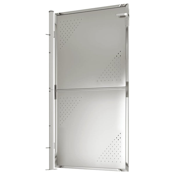 vidaXL Garden Gate 100 x 175 cm Stainless Steel