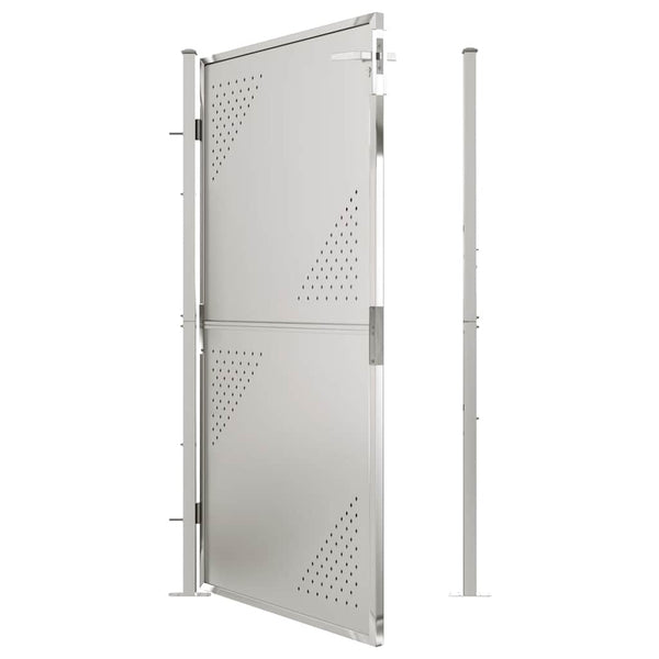 vidaXL Garden Gate 100 x 175 cm Stainless Steel