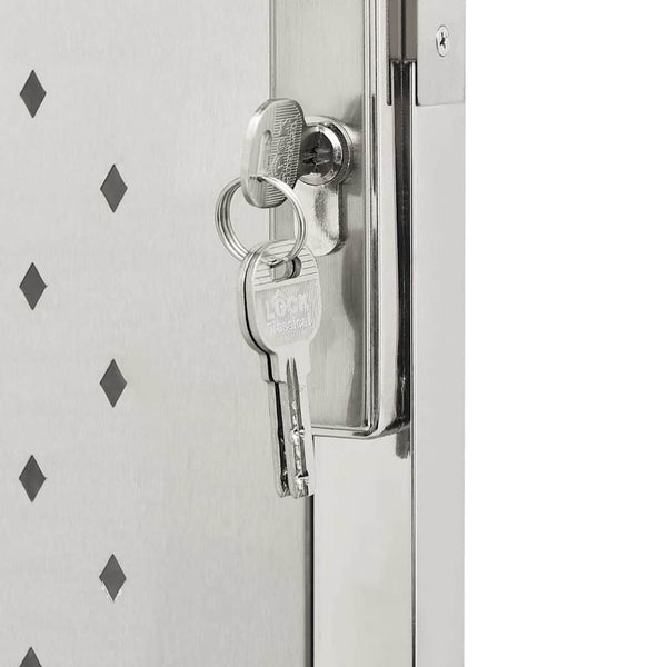 vidaXL Garden Gate 100 x 175 cm Stainless Steel