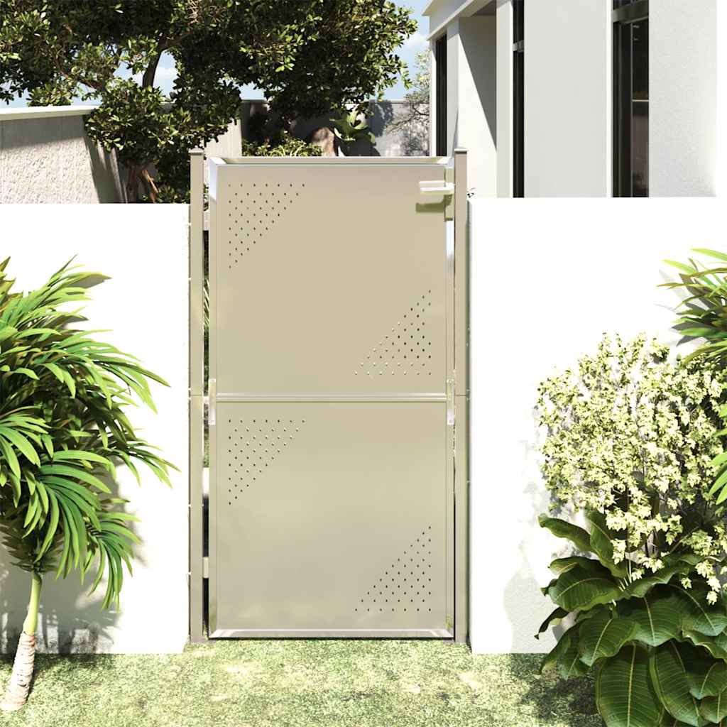 vidaXL Garden Gate 100 x 175 cm Stainless Steel