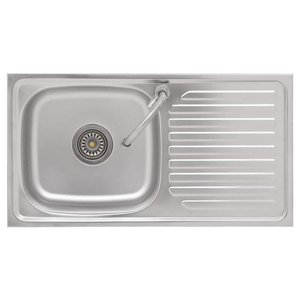vidaXL Camping Sink with Faucet Stainless Steel