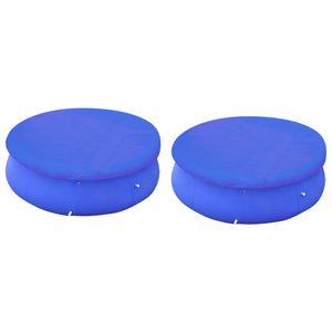 vidaXL Pool Covers 2 pcs. for 360-367 cm Round Above Ground Pools