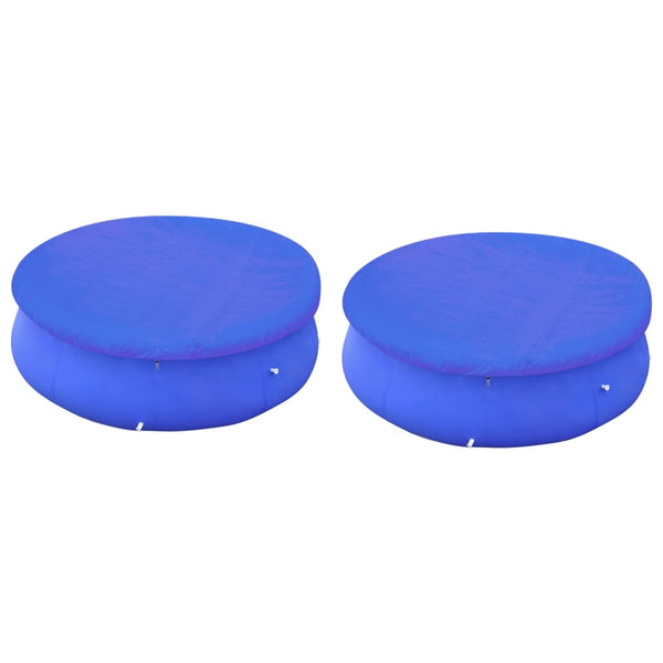 vidaXL Pool Covers 2 pcs. for 360-367 cm Round Above Ground Pools