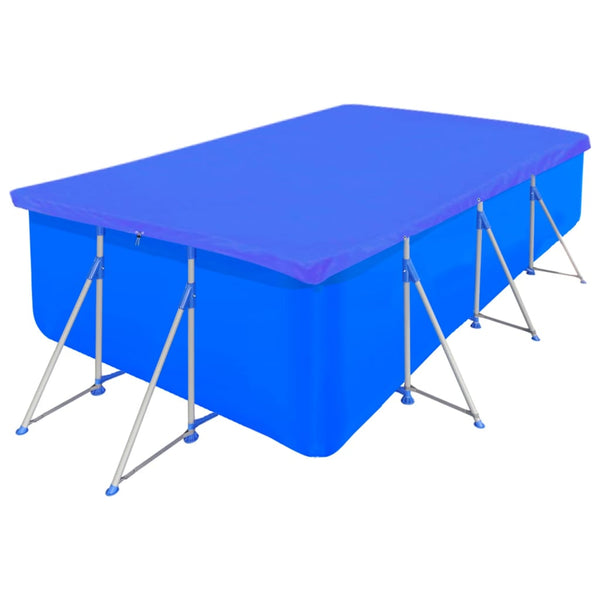 vidaXL Pool Covers 2 pcs. PE Rectangular 90 g/m² 394x207 cm