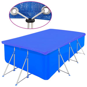 vidaXL Pool Covers 2 pcs. PE Rectangular 90 g/m² 394x207 cm