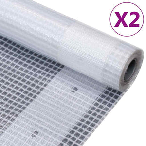 vidaXL Mesh Tarpaulins 2 pcs. 260 g/m² 2x15 m White