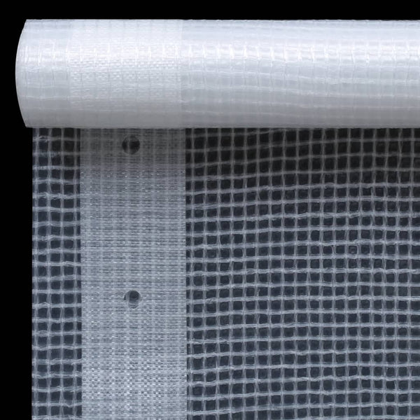 vidaXL Mesh Tarpaulins 2 pcs. 260 g/m² 3x6 m White