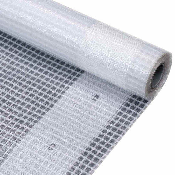 vidaXL Grid Tarpaulins 2 pcs. 260 g/m² 4x10 m White