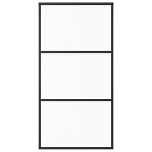 vidaXL Sliding Door with Hardware ESG Glass & Aluminum 102x205 cm