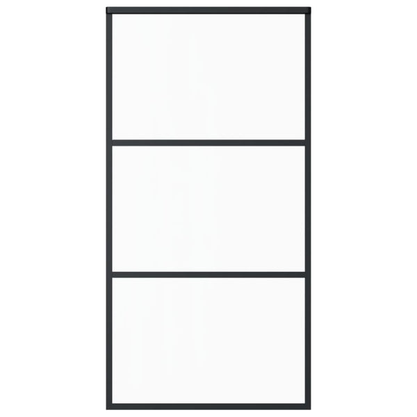 vidaXL Sliding Door with Hardware ESG Glass & Aluminum 102x205 cm