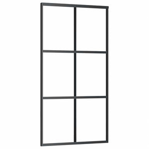vidaXL Sliding Door with Hardware ESG Glass & Aluminum 102x205 cm