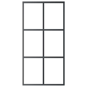 vidaXL Sliding Door with Hardware ESG Glass & Aluminum 102x205 cm