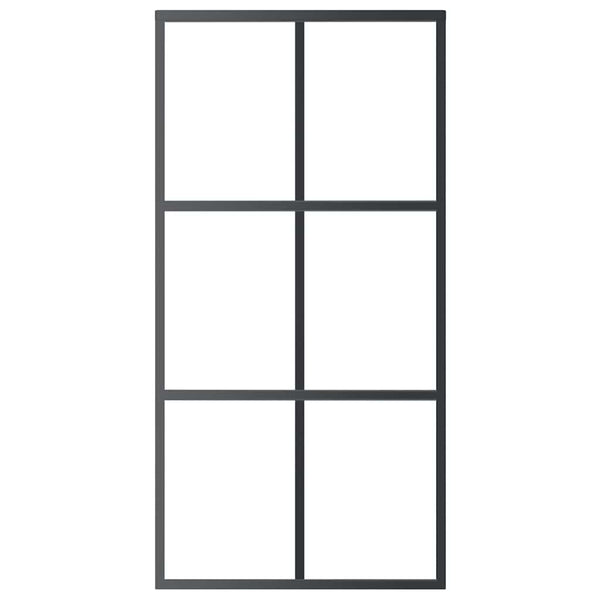 vidaXL Sliding Door with Hardware ESG Glass & Aluminum 102x205 cm