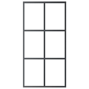 vidaXL Sliding Door with Hardware ESG Glass & Aluminum 102x205 cm