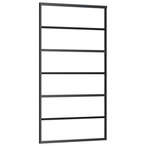 vidaXL Sliding Door with Hardware ESG Glass & Aluminum 102x205 cm