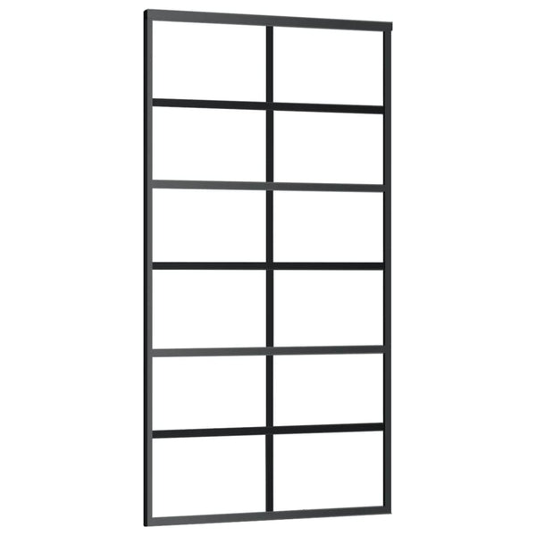 vidaXL Sliding Door with Hardware ESG Glass & Aluminum 102x205 cm