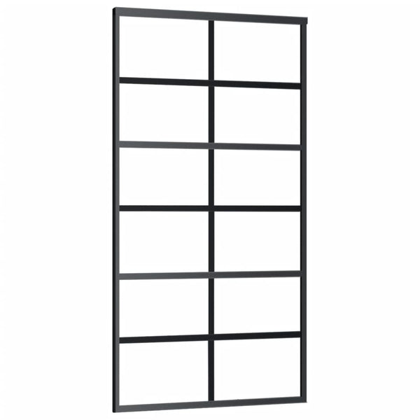 vidaXL Sliding Door with Hardware ESG Glass & Aluminum 102x205 cm