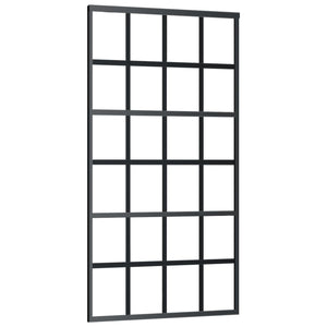 vidaXL Sliding Door with Hardware ESG Glass & Aluminum 102x205 cm