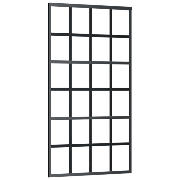 vidaXL Sliding Door with Hardware ESG Glass & Aluminum 102x205 cm