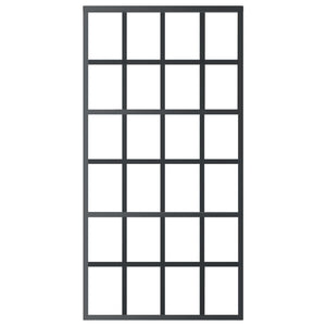 vidaXL Sliding Door with Hardware ESG Glass & Aluminum 102x205 cm
