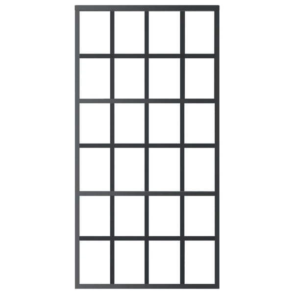 vidaXL Sliding Door with Hardware ESG Glass & Aluminum 102x205 cm