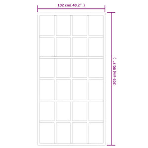 vidaXL Sliding Door with Hardware ESG Glass & Aluminum 102x205 cm