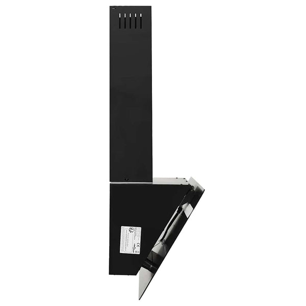 vidaXL Cooker Hood 60 cm Steel and Tempered Glass Black