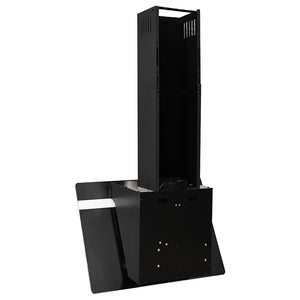 vidaXL Cooker Hood 60 cm Steel and Tempered Glass Black