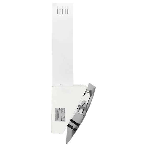 vidaXL Cooker Hood 60 cm Steel and Tempered Glass White