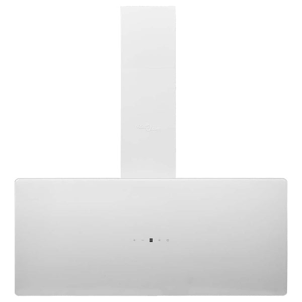 vidaXL Range Hood 90 cm Steel and Tempered Glass White