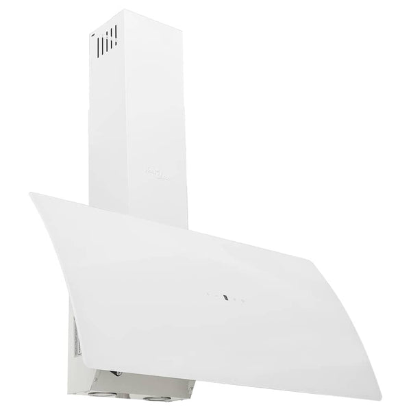 vidaXL Range Hood 90 cm Steel and Tempered Glass White