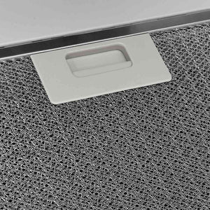 vidaXL Range Hood 90 cm Steel and Tempered Glass White