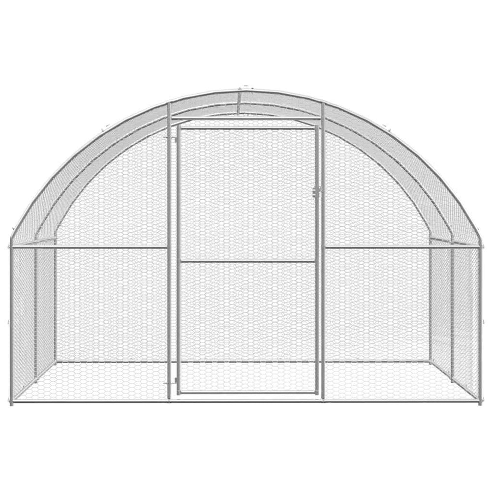 vidaXL Outdoor Chicken Coop 3x2x2 m Galvanized Steel