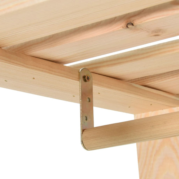 vidaXL Clothes Rack 110x38x170 cm Solid Pine Wood