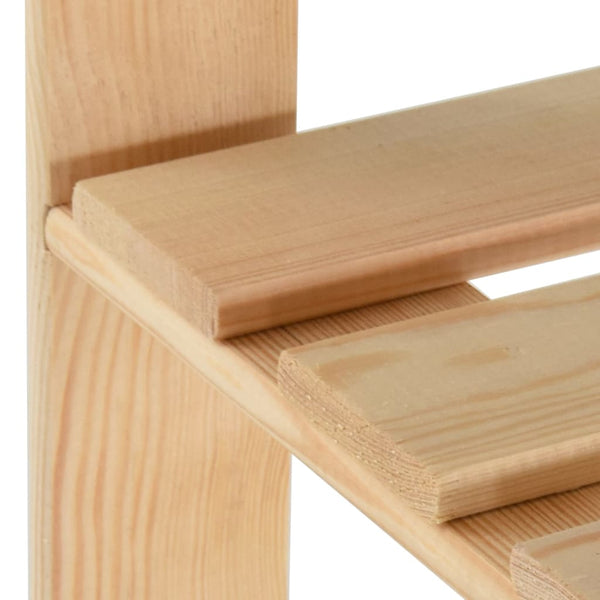 vidaXL Clothes Rack 110x38x170 cm Solid Pine Wood