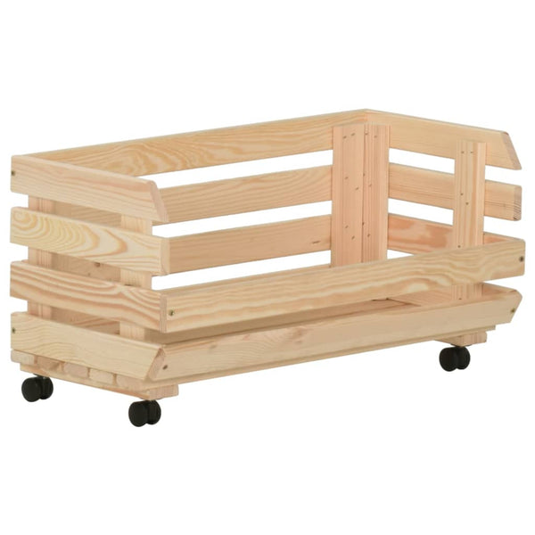 vidaXL Kitchen Trolley 57x30x80 cm Solid Pine Wood