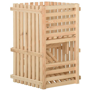 vidaXL Potato Storage Box 50x50x80 cm Solid Pine Wood