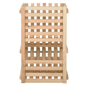 vidaXL Potato Storage Box 50x50x80 cm Solid Pine Wood
