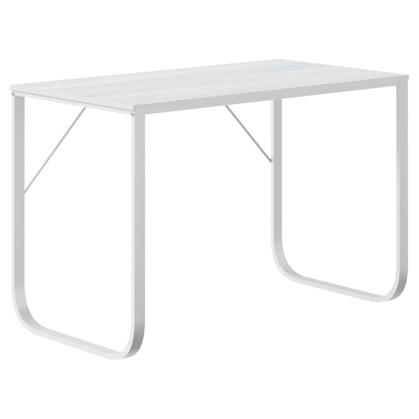 vidaXL Computer Desk White 110x60x73 cm Engineered Wood