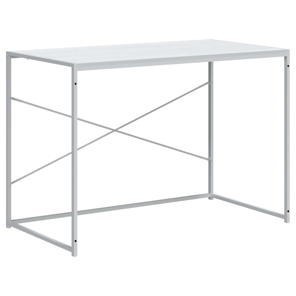 vidaXL Computer Desk White 110x60x70 cm Engineered Wood