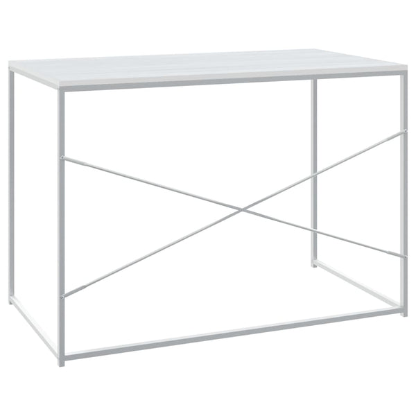 vidaXL Computer Desk White 110x60x70 cm Engineered Wood