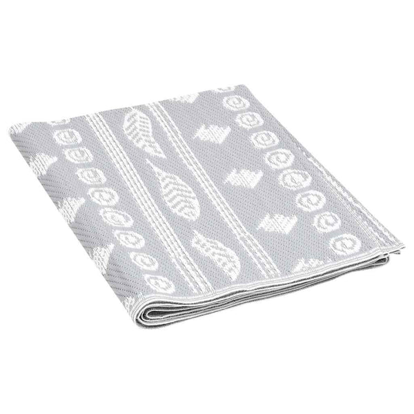 vidaXL Outdoor Rug ARAKIL Grey 80x150 cm PP